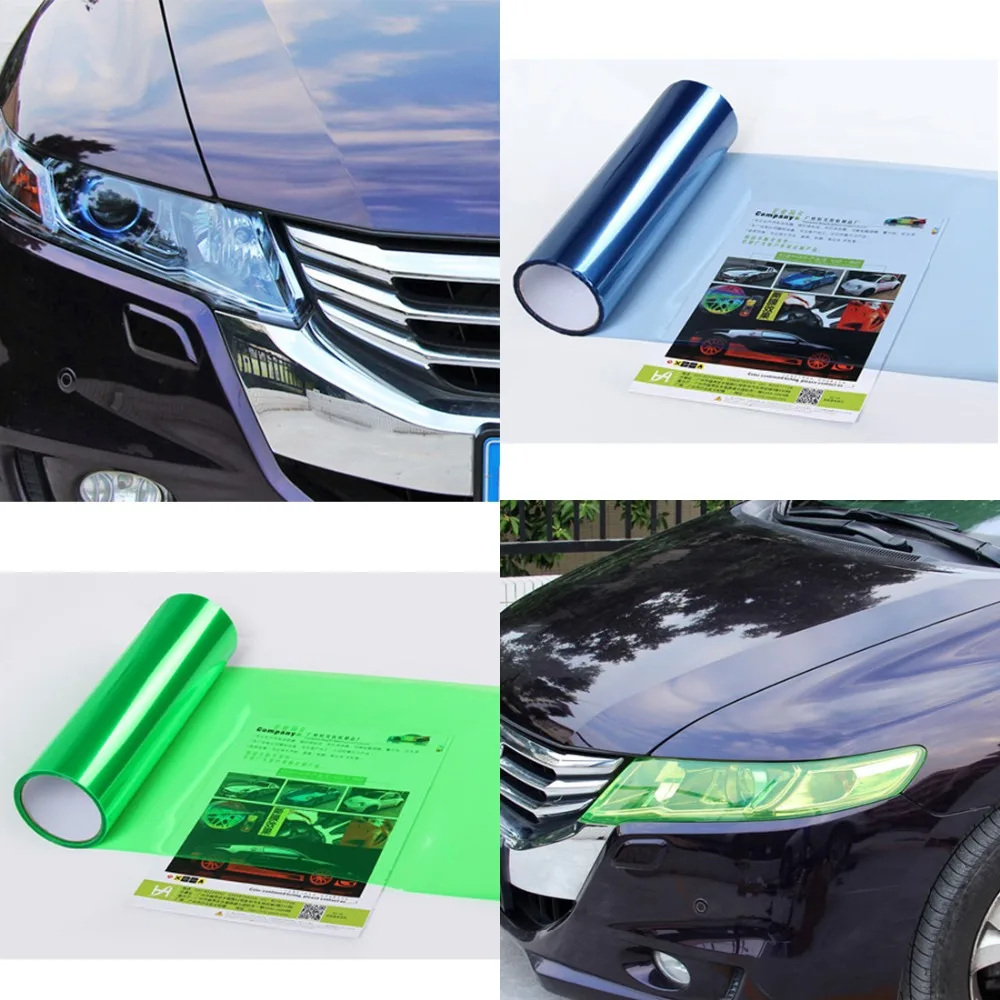 

size 30*200cm 13 Colors Headlight protection Sticker Colored Vinyl Film Sheet Sticker Film Car styling