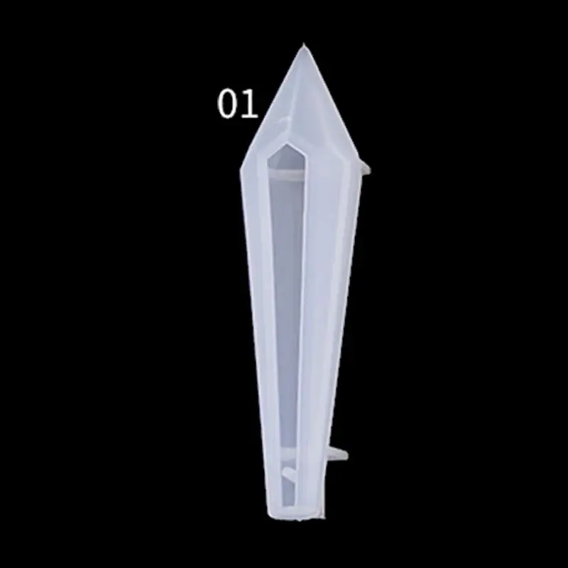 

Resin Stone Pendulum Crystal Column Pendant Silicone UV Resin Mold Jewelry Tools