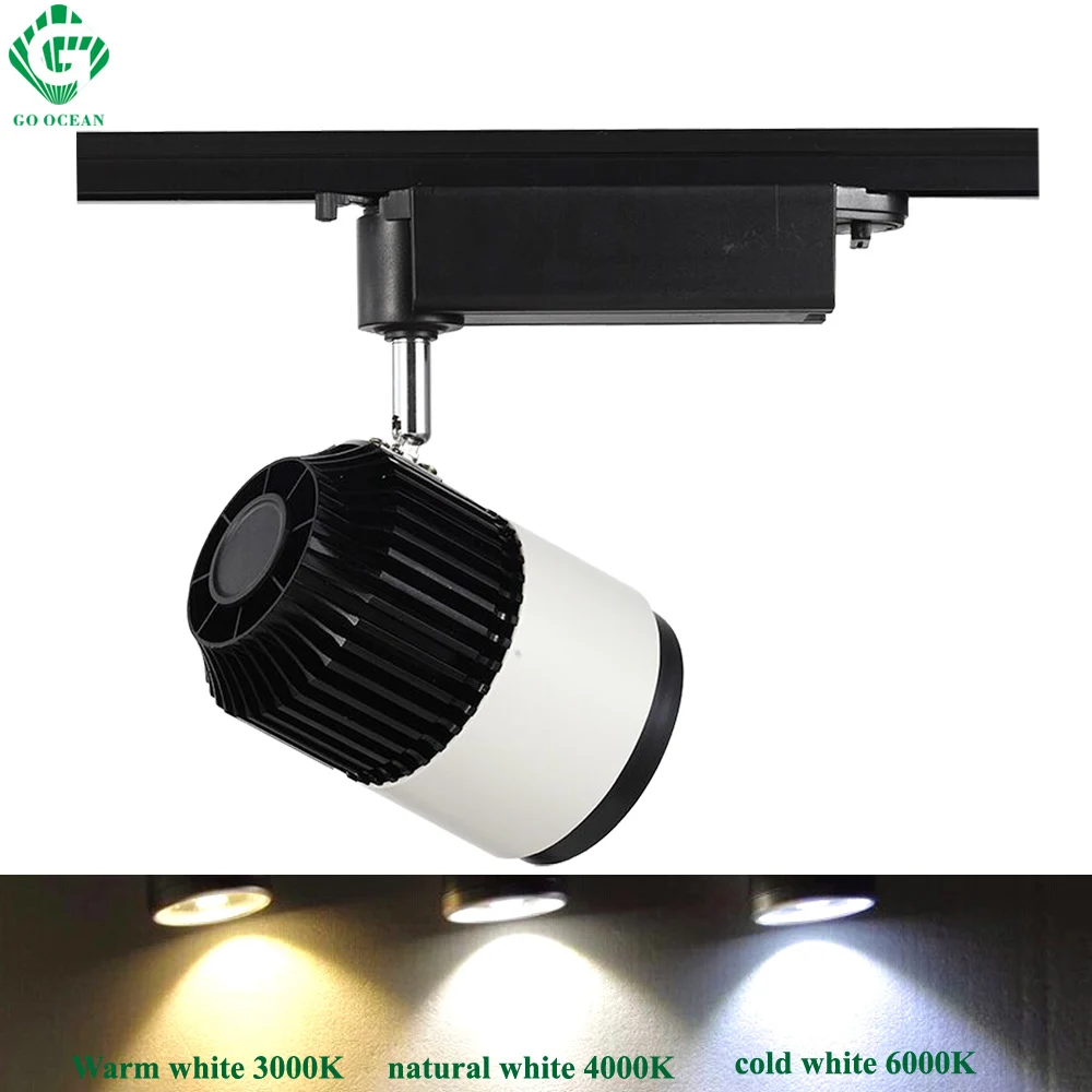 GO OCEAN Track Lighting Track Lights Clothes Fitting Rail Spot Track Lamps 20W Rail Light Fixtures Kitchen Rails (9)