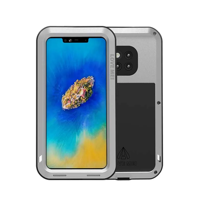 

High Quality Original Brand Metal Waterproof Case Shockproof Phone Case Aluminum + Silicon For Huawei Mate 20 Pro Case JS0672