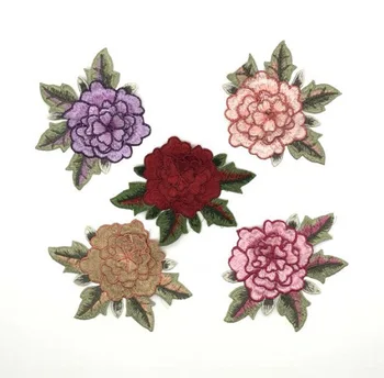 

2019 New Fashion DIY Applique Embroidery Applique Costume Decoration Dimensional Flower Hand-sewn Patch