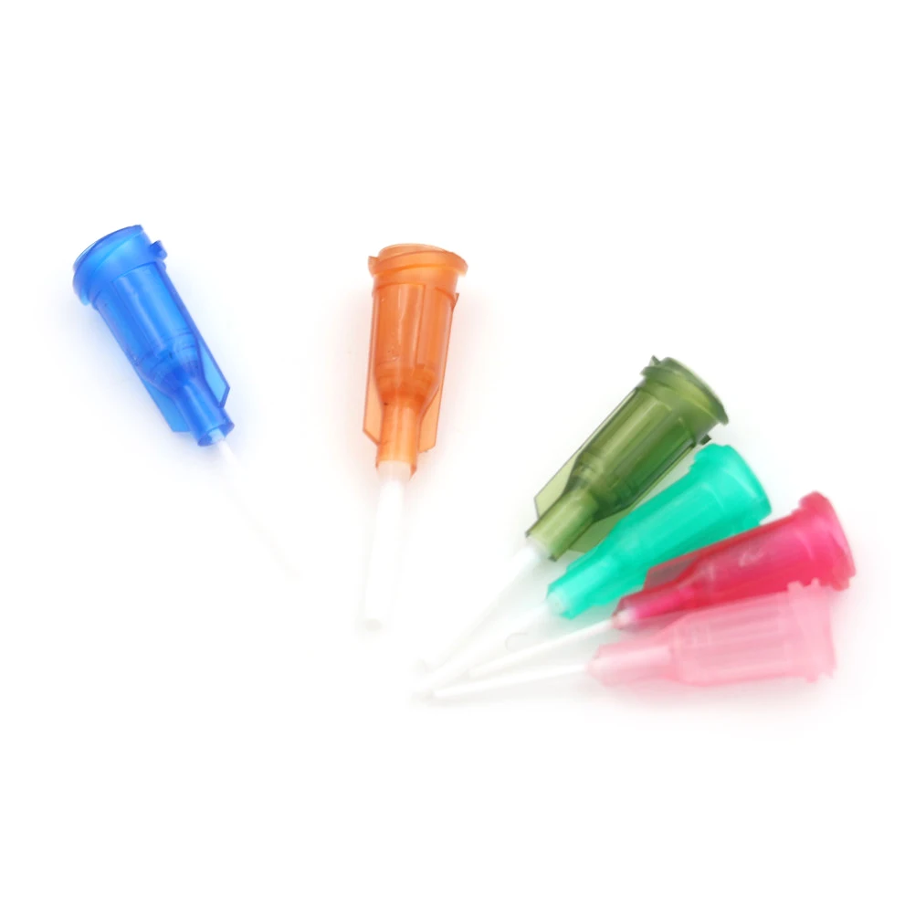 DIY Plastic Blunt Dispensing Syringe Flexible Tip 14 25Ga For Glue Dispenser New Mixed Syringe