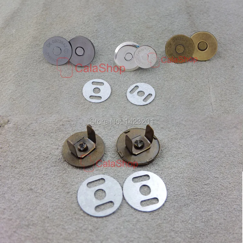 50 наборов 3/4 &quot18 мм Магнитный кошелек защелкивающиеся застежки круглая застежка