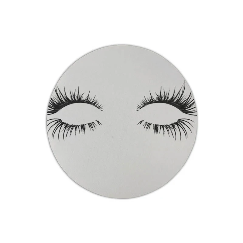 For fashion eyelash fashion Small Size Round Mouse Pad Computer Desk Decorate mouse pads (7)