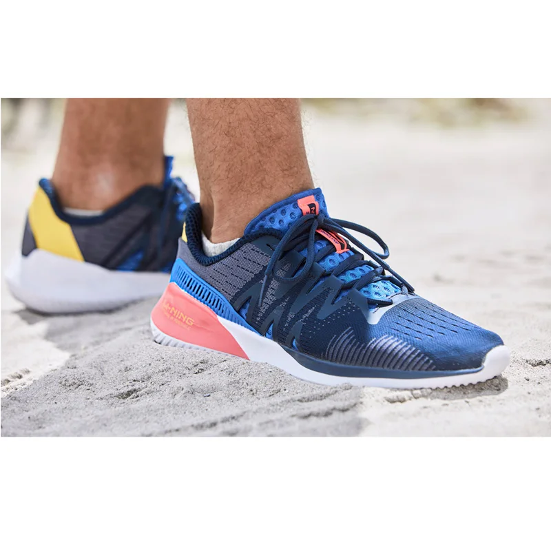 Li-Ning/мужские кроссовки с амортизацией для бега; дышащий светильник; спортивная обувь для фитнеса с цветной подкладкой; кроссовки; ARHP029 XYP914