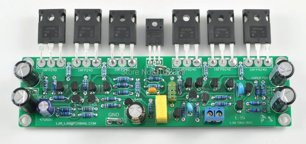 

L15 FET power amplifier 2 channel amplifier board X2