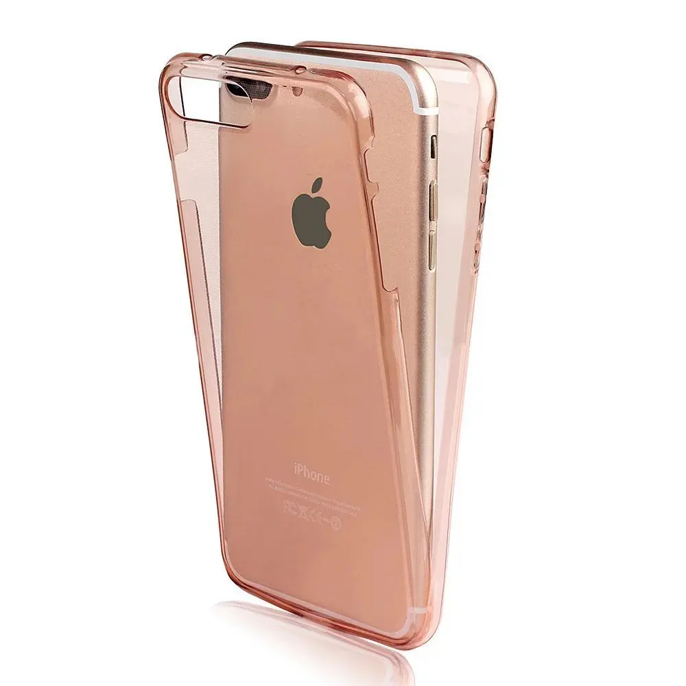 360 Degree Full Body Front&Back Soft Rubber Clear Cover For iPhone 6 6s Case Silicone Transparent Coque For iPhone SE 5s 6s Plus MGJ