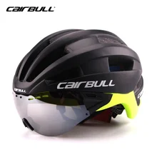 New CAIRBULL Bicycle Helmet with Sunglasses Integrally Molded Men Women Mountain Road Bike Cycling Goggles Helmet
