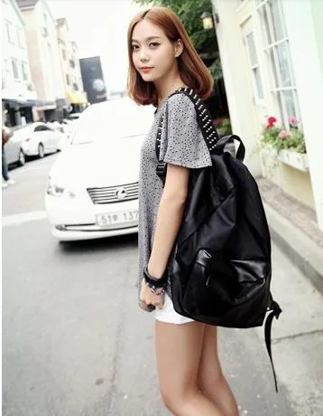 black backpack outfit