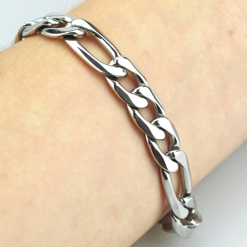 Top Quality FAMA 9mm 316L Stainless Steel Chain Bracelet New 
