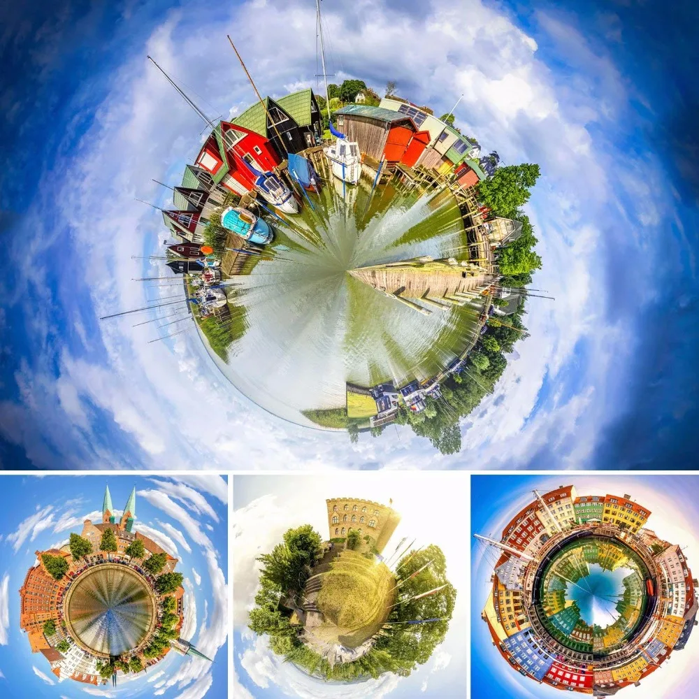 360 градусов линзы для телефона сферические панорамные фото картинки Plug and Play клип