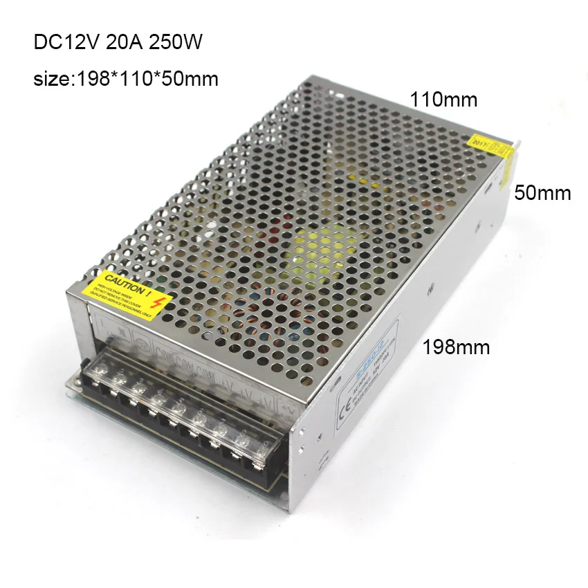 IKVVT DC 12 v Питание светодиодный трансформатор 5A 6.5A 8.5A 10A 20A 30A импульсный источник AC 110 V 220 V-12 v для светодиодный светодиодные полосы света