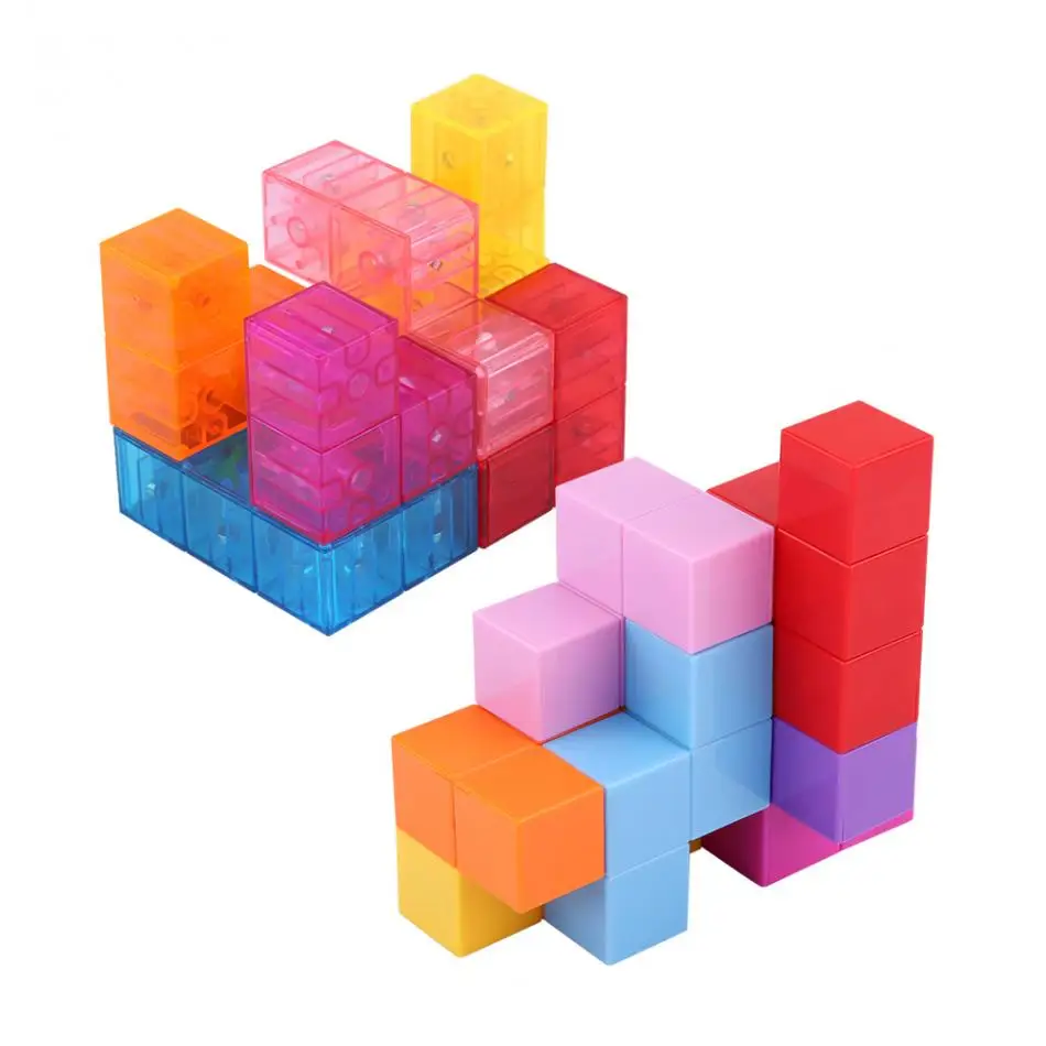 3x3x3 магнитный кубик ABS головоломка твист строительные блоки снятие стресса с 54 направляющими картами дети смешные собранные игры игрушка для ребенка