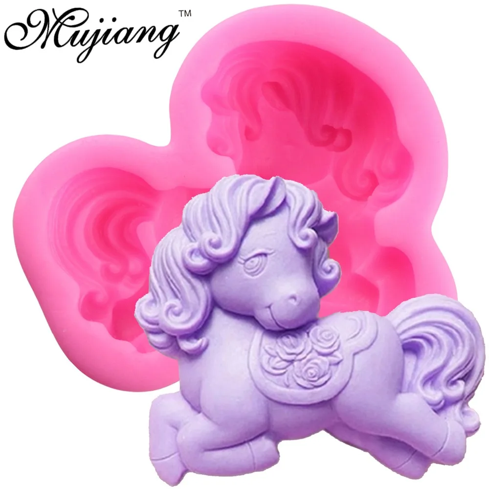

Mujiang DIY Zodiac Pony Horse Soap Silicone Molds Resin Fimo Clay Candle Moulds 3D Craft Chocolate Cake Fondant Baking Moulds