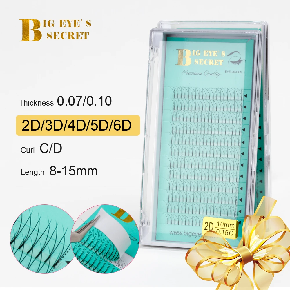 

Big eye's secret Premade Fans 2D 3D 4D 5D 6D Lash Extension Makeup Lashes Eyelash Extension Pre Made Volume Lashes Fans