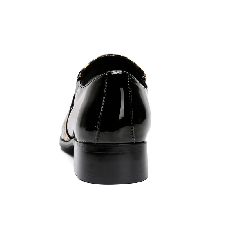 Sl118 Piste De Chaussures Homme Designer Bout Cuir Verni Nouveau Plus Mariage Noir À Bascule Parti Taille La Pointu Hommes En Mocassins Italien Alligator wxRYSxT10q