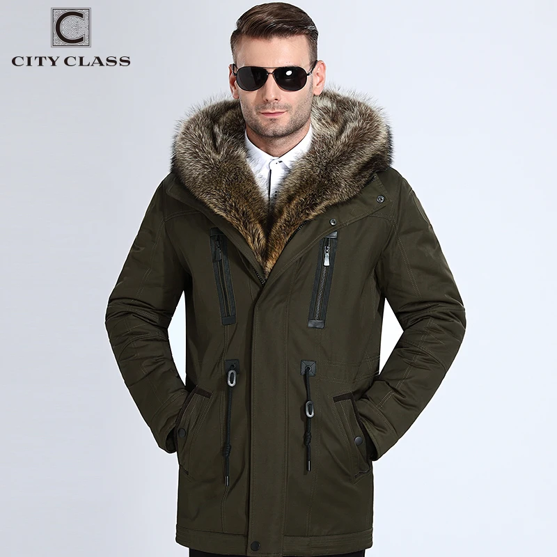 

City Class Fur Winter Jackets Mens Super Warm Parkas Camel Hairs Filling with Raccoon Hood big fur winter coat thicken parka 839