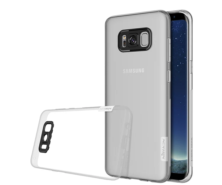 Из ТПУ, прозрачный, мягкий чехол для samsung Galaxy S8/S8 Plus NILLKIN натуральный роскошный брендовый чехол-накладка с розничной доставкой посылка