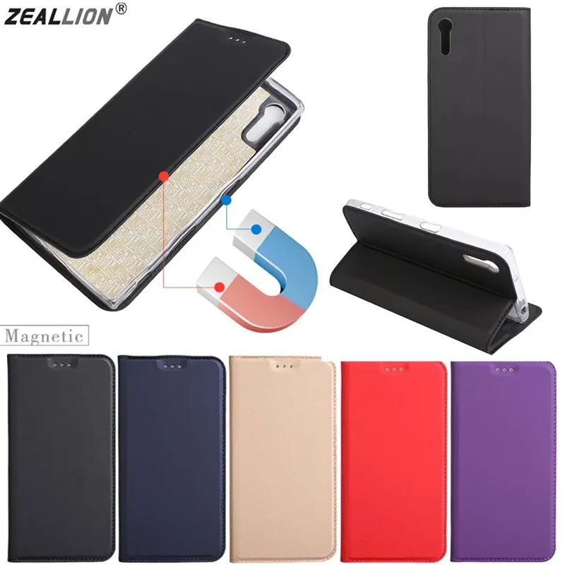 

ZEALLION For Sony Xperia Z5 L1 XA XZ XA1 Ultra XZ Premium Luxury Ultra Slim Magnetic Wallet Flip PU Leather Stand Phone Case