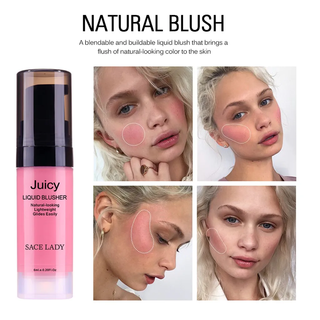 

SACE LADY Pink Decoration Blusher Stick Matte Nude Makeup Repair Blush Rouge Beauty Product 520