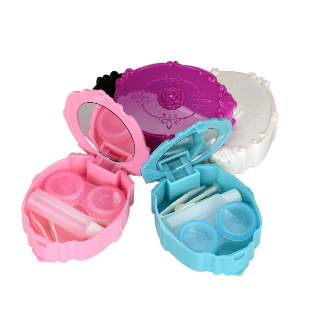

New 1pc Plastic Contact Lens Travel Kit Case Pocket Size Storage Holder Container Box no10