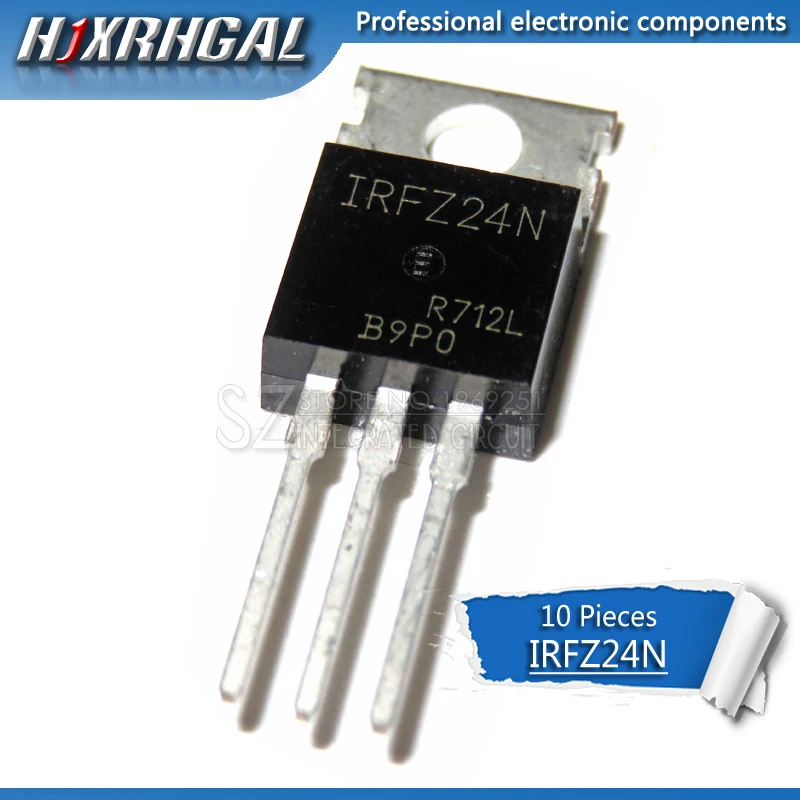 10 шт. IRFZ24N TO220 IRFZ24NPBF-220 IRFZ24 MOSFET | Электронные компоненты и принадлежности
