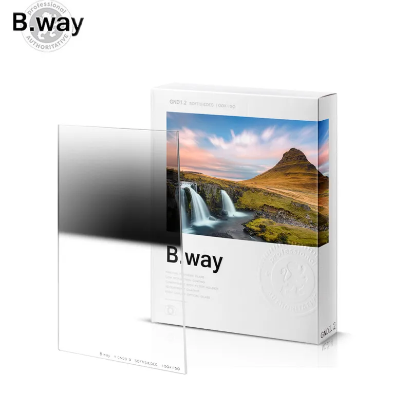 

B.way Square R-GND 0.9/1.2 Reverse Gradient Neutral Density Photographic Camera Filter 100x150mm 150x170mm