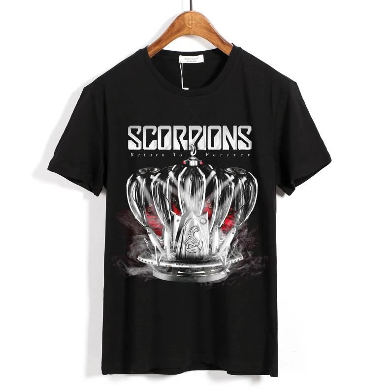 13 видов конструкций скорпионы рок брендовая рубашка 3D Корона фитнес панк Хардрок тяжелых металлов хлопок настроить скейтборд уличная