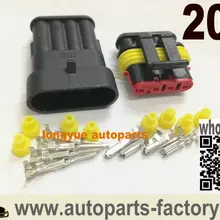 Longyue 4 способ булавки 20 комплект modo impermeabile filo elettrico connecttore