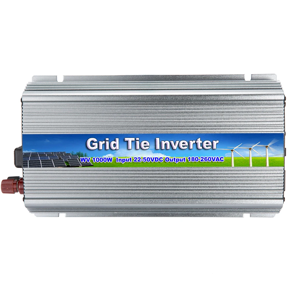 MAYLAR@ 22-50Vdc 1000W Solar Pure Sine Wave On Grid Tie Micro Inverter AC 190-260V For 24V/30V/36V Solar Energy Home System