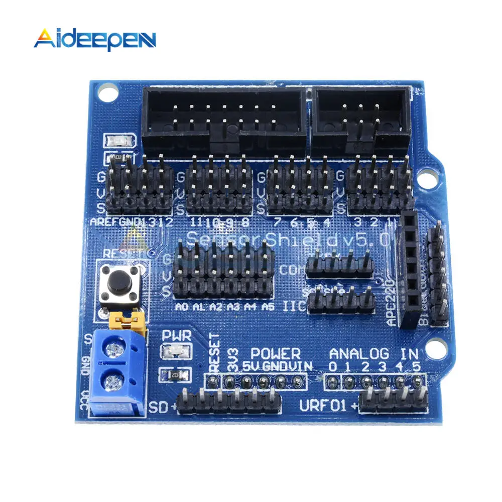 

V5.0 Sensor Shield Expansion Board Electronic Building Blocks Robot Accessories Sensor Shield V5 Expansion Board for Arduino