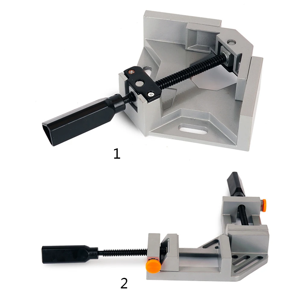 

Woodworking Aluminum Single/Double Handle 90 Degree Right Angle Clamp Frame Clip Right Angle Folder Tool Right Angle Clamp