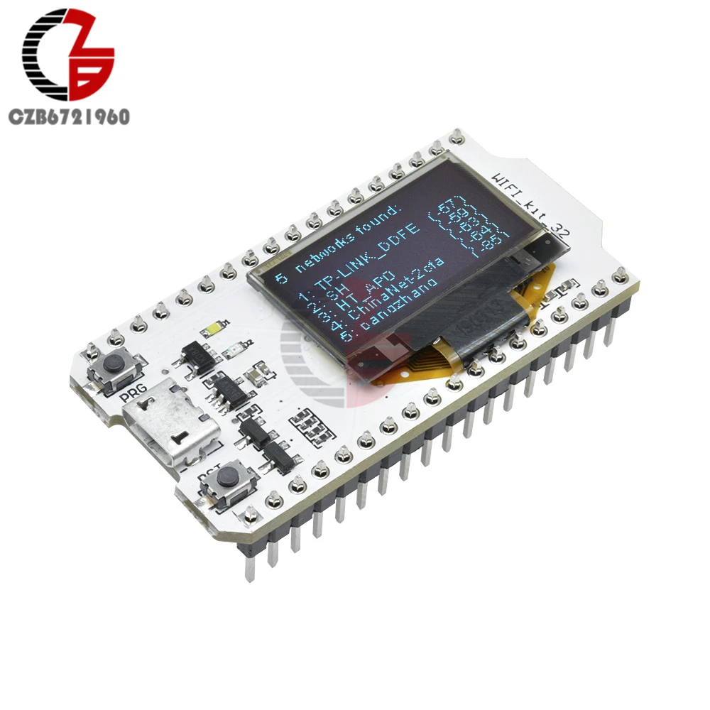 ESP32 Bluetooth WIFI комплект синий OLED 0 96 дюймовый дисплей модуль CP2102 32M Flash 3 в 7 плата