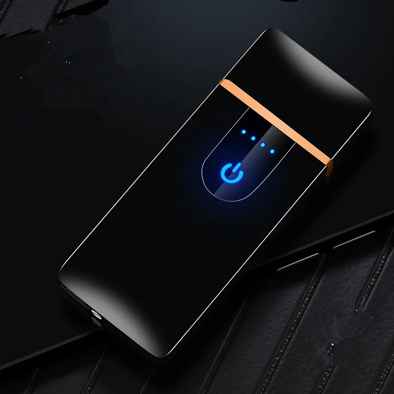 100% абсолютно новая сенсорная Индукционная USB электрическая зажигалка для