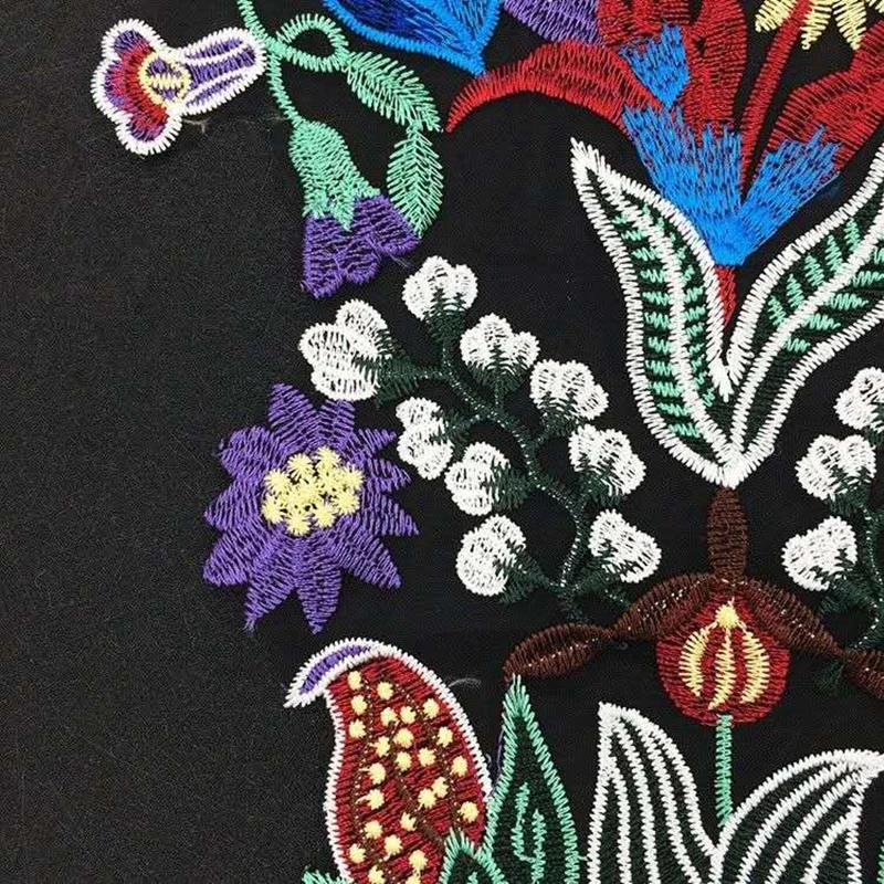 Высокое качество большой цветок вышивка аппликация патчи пришить Pacthes кружевная ткань DIY мотив одежда украшена швейные принадлежности