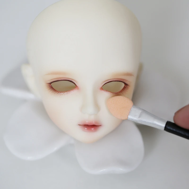 plastic doll makeup