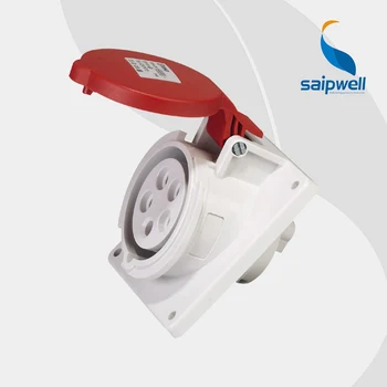 

5P 16A CEE/IEC International Standard Panel Mounted Angle Socket / Female Industrial Receptable ( SP-1473)