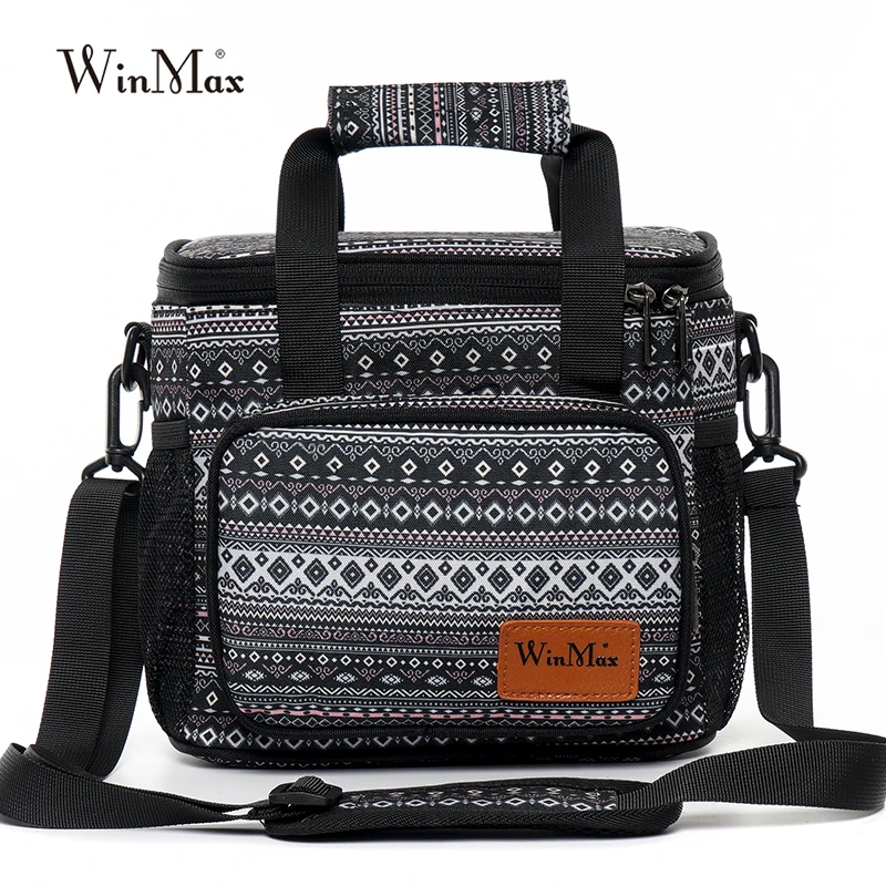 Bolsa de Almoço de Escritório para as Mulheres Bolsa de Viagem Bolsa de Almoço Winmax Novo Funcional Isolado Caixa Térmica Alimentos Frescos Manter Gelo Frio Mais Tote