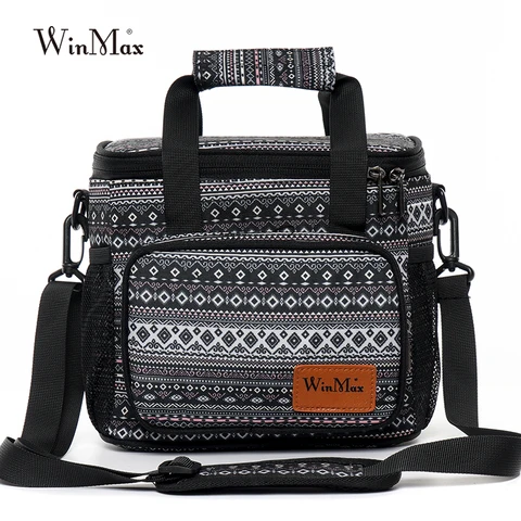 Bolsa de Almoço de Escritório para as Mulheres Bolsa de Viagem Bolsa de Almoço Winmax Novo Funcional Isolado Caixa Térmica Alimentos Frescos Manter Gelo Frio Mais Tote