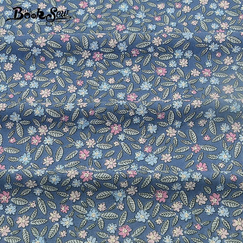 

Booksew 100% Cotton Twill Fabric Lovely Floral Pattern Coth Quilting Baby Bedding Set DIY Patchwork Crafts Doll Home Textile