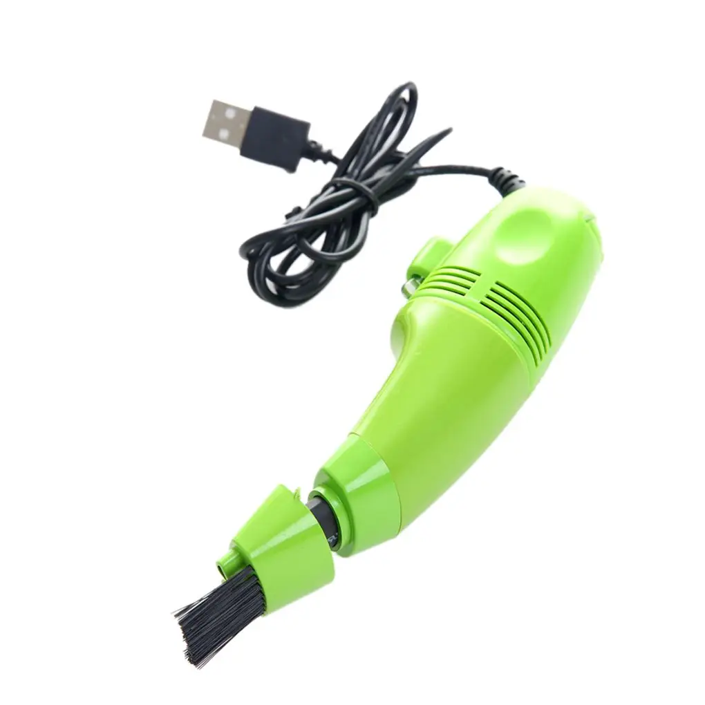 Мини Вакуумный USB пылесос для клавиатуры ПК щетка для ноутбука инструмент для очистки пыли несколько щеток 4 цвета