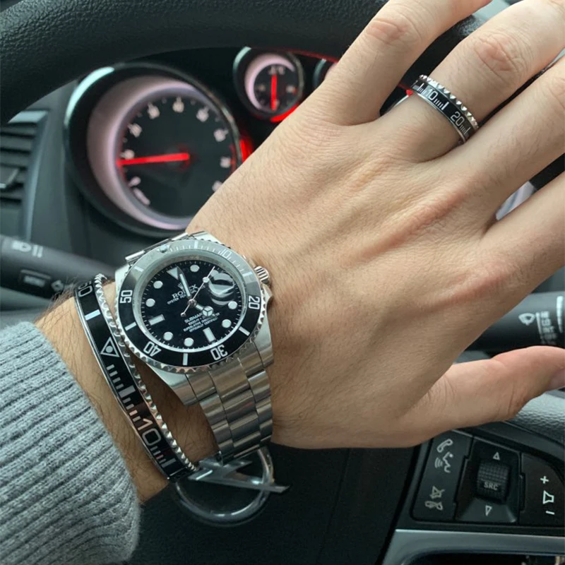 

Free shipping Speedometer Official Stainless Steel Bracelet set Jewelry J1-0129