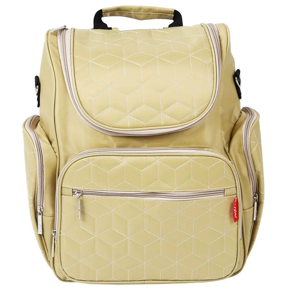 

insular Waterproof Nylon Mummy Bag Multifunction Diaper Baby Nappy Bag Traveling Bags Backpack High Capacity Beige