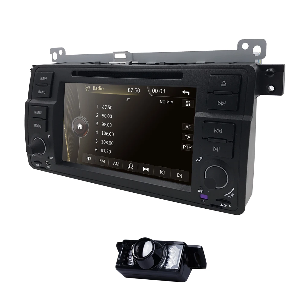 Top Wholesale! Two Din 7Inch Car DVD Player For BMW/E46/M3/Rover 75 Support GPS Navigation Radio FM/AM SWC BT RDS MirrorLink CAM MAP 2