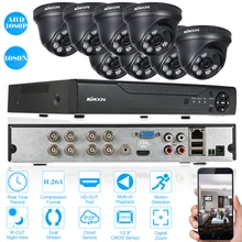 Kkmoon 8ch CCTV Системы 8ch 1080n AHD DVR 1080 P 3.6 мм 8 шт. Ночное видение CCTV Камера охранных Системы наблюдения Наборы