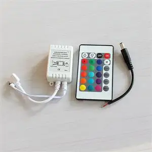 1PC 24 Keys IR Remote RGB LED Strip Lights Controller DC12V For SMD3528/5050/5730/5630/3014 RGB Mini Controller