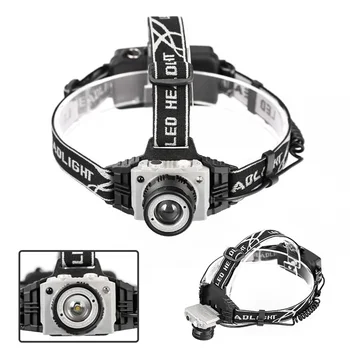 

8000LM Cree XM-L T6 Led Headlamp Zoomable Headlight Waterproof Head Torch Flashlight Head Lamp Fishing Hunting Light