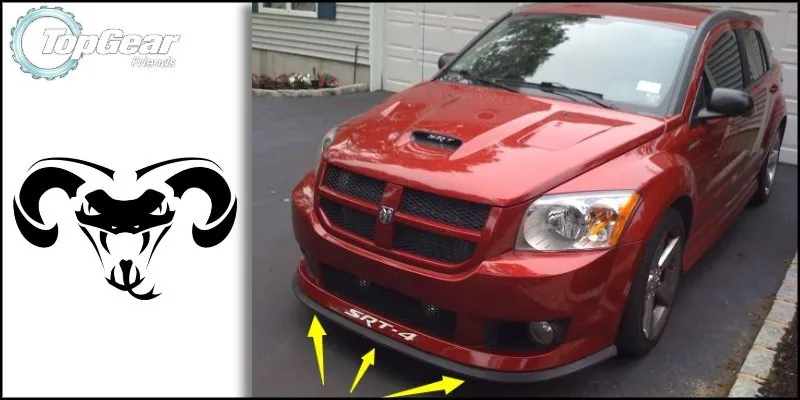 Lábios para Dodge Saia para tg Amigos para Carro Pára-choques Lábio Defletor Caliber Spoiler Dianteiro Tuning - Corpo Kit Tira 5 Pára-choques lábio defletor lábios para dodge caliber