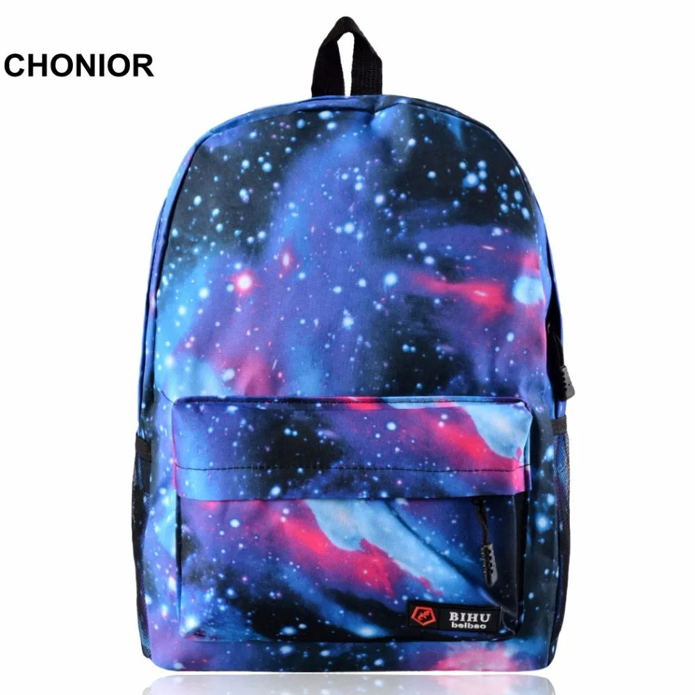 

Space Stars Big Capacity Canvas Backpack Shoulder Bag 2016 Casual Men Women Schoolbag College Wind Travel Lady's Backpack