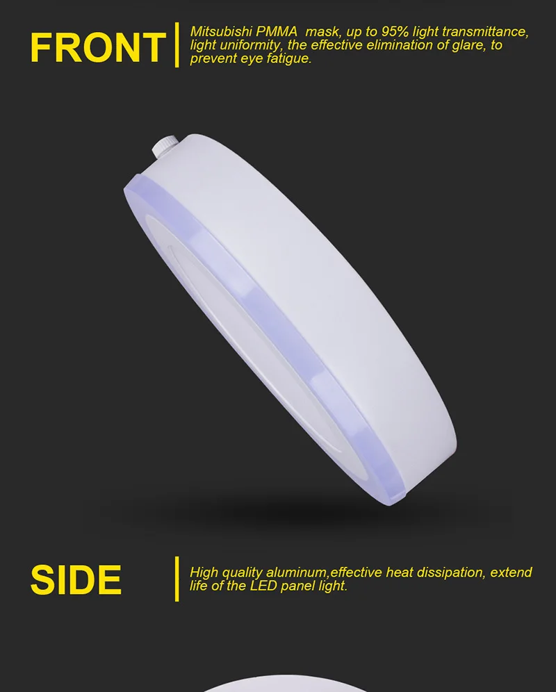 3W 6W 12W 18W Double Color White Blue Led Lights Round Panel Light Square Led Down light Ceiling Light SMD 2835 (3)